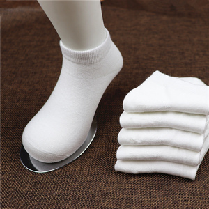 儿童宝白色袜子船袜大棉学生运动透气幼儿男女小孩1-3-5-7-9-12岁