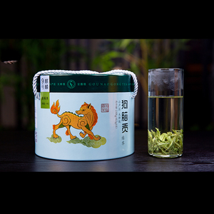 2022年新茶上市湖南特产狗脑贡茶麒麟9号桶装明前绿茶礼盒装248g