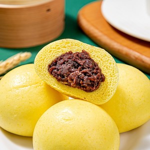 杂粮豆包大黄米红豆馅豆沙包子年糕黏豆包儿粗粮五谷杂粮早餐馒头