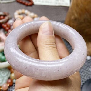 玉源福珠宝 紫玉贵妃镯内蒙古佘太翠佘太玉天然玉石精品特色饰品