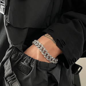 8019人付款淘宝钛钢古巴钻石手链不掉色回到未来项链情侣王嘉尔同款wn