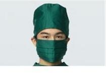 医生帽子口罩纯棉卫生圆帽白色墨绿色耐高温消毒不起球手术衣帽子