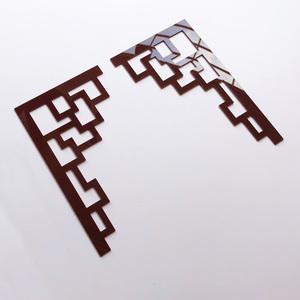 客厅卧室天花板吊顶四对角花电视背景墙面装饰镜面墙贴112人付款19