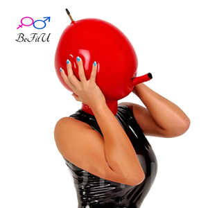 乳胶头套窒息充气