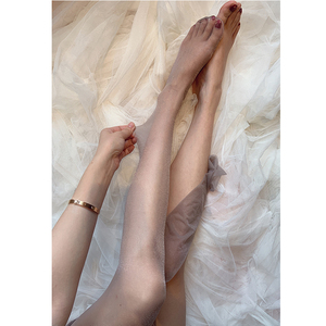 紧身月光灰保密发货性感火辣珠光女闪光反光开档情趣黑易撕丝袜