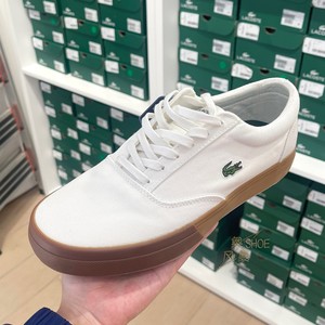 LACOSTE/法国鳄鱼国内专柜男式春夏帆布运动休闲鞋43CMA0044