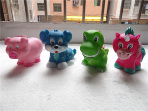 外贸原单出口 仿真塑料动物玩偶模型 小狗猪恐龙独角兽可爱玩具