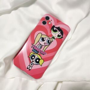 辣妹飞天小女警适用于xr苹果11pro姐妹8p手机壳12可爱12promax女