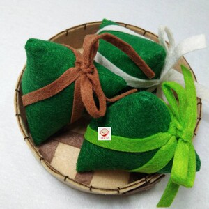 包邮不织布手工成品粽子早点食物幼儿园手工作业仿真玩具教具模型