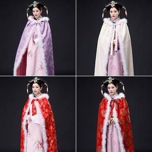 影视古装秋冬现货款延禧攻略甄嬛传同款古装披风斗篷写真服演出服
