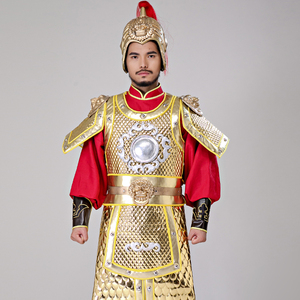 影视古装将军盔甲士兵铠甲武士战袍元帅服军组群演服装道具演出服
