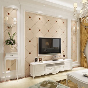 2022年新款3d电视背景墙壁纸壁布现代简约轻奢流行客厅影视墙贴
