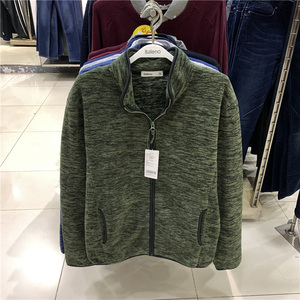 baleno班尼路秋冬男装保暖休闲拉链立领棉绒开衫棉衣外套88832508