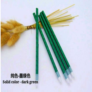墨绿色DIY羽毛丝带笔杆配件手工材料玫瑰花工艺圆珠笔杆长19厘米