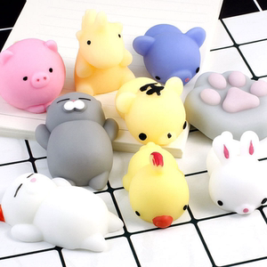 减压捏捏叫玩具超萌大号团子单手硅胶小动物宣泄解压捏捏乐慢回弹