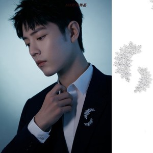 肖战同款奢侈钻石水晶麦穗男女情侣胸章胸针胸花百搭高档配饰