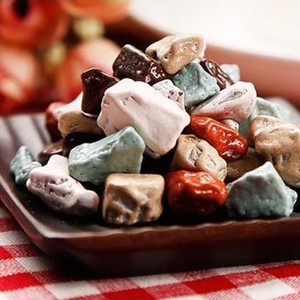 意大利仿生仿真石头酥糖果创意盘饰冷菜意境菜原料