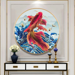 锦鲤十字绣蒙娜丽莎