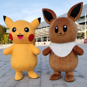 皮卡丘人偶服装定制卡通服人穿行走cos玩偶装道具服发传单演出服