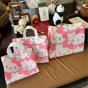 粉色卡通猫礼品袋手提包装袋加厚女装袋服装袋礼品袋支持定做袋子