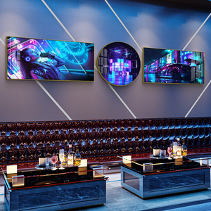 ktv挂画酒吧网吧网咖背景墙装饰电竞酒店房间壁画赛博朋克装饰画