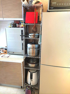 厨房夹缝置物架长宽15/20/25/30cm锅疏菜碗冰箱窄缝隙多层收纳架