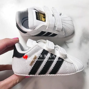 阿迪达斯三叶草adidas 绿尾/金标婴儿宝宝魔术贴软底学步鞋图片