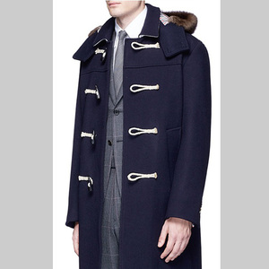 呢子大衣男学院风