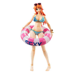 年尾大促万代海贼王手办megahouse vah可动 娜美 summer泳装 航海