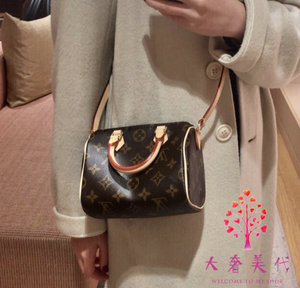 欧洲代购lv正品女包nano speedy波士顿迷你包斜挎包手提袋m61252