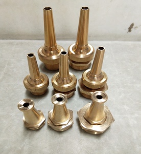 混凝土搅拌车全铜高压水枪头4分6分1寸螺纹纯铜洗车枪头铜喷水头