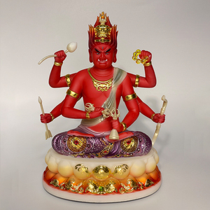 爱染明王佛像家用圣丰汉白玉居家工艺摆件