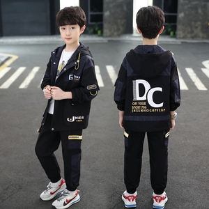 品牌童装十二三岁小胖子男孩子春秋天穿衣服外套风衣.四五六年级