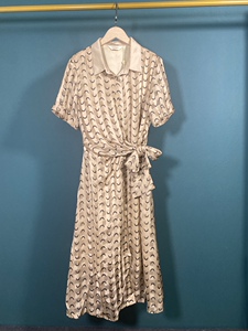 谷邦专柜正品高档女装夏季新款 经典月牙修身连衣裙2316