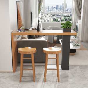 00格调壹品淘宝靠墙吧台桌家用阳台靠窗长条桌长桌子餐桌高脚酒吧