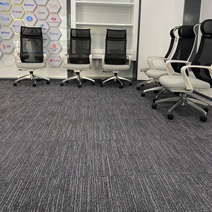 办公室地毯水泥地面地毯条纹拼接图案工装素色室满铺商用方块地垫