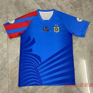 2024新赛季非洲刚果主客场足球服男子球迷版短袖高品质球衣可印号
