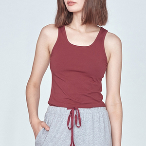 稻草人内衣 女士跨栏背心针织棉质打底外穿修身夏季吊带白色薄款