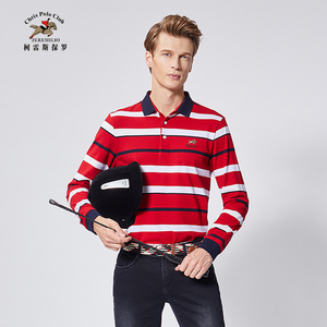 柯雷斯保罗男装 2019冬季商场同款新款中青年男士polo衫长袖t恤男