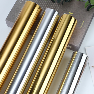金属银金色贴纸不锈钢电镀亮片软镜子防水即时贴自粘反光纸镜面纸