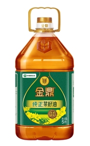 （江浙沪皖包邮）金鼎纯正菜籽油5L 非转基因压榨工艺 中储粮出品