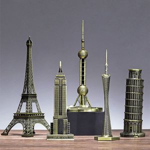 地标建筑模型巴黎埃菲尔铁塔客厅酒柜装饰品办公室桌面摆件工艺品