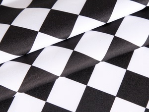 黑白格子 棋盘格面料 cosplay奈亚子布料 餐厅女仆领结领带格子布
