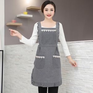 女士围裙漂亮时尚洋气的围兜大人做饭棉围腰家用厨房韩版好看公主