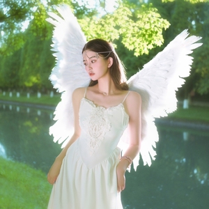 cos天使翅膀背饰恶魔羽毛儿童成人装饰装扮拍照写真精灵仙女道具
