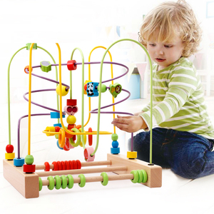 绕珠婴幼儿童多功能串珠益智力0-3岁宝宝积木玩具6-10个月男女孩2