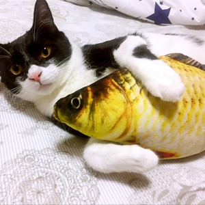猫玩具猫薄荷逗猫玩具鱼猫抱枕草鱼宠物仿真毛绒猫咪鱼玩具