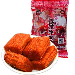 健仔素笨牛肉168g大刀肉辣条童年怀旧老式辣片休闲素肉面筋制品