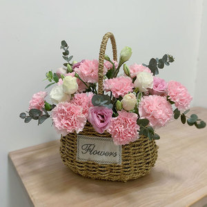 母亲节玫瑰康乃馨花篮鲜花同城速递长辈朋友福州晋江泉州生日送花