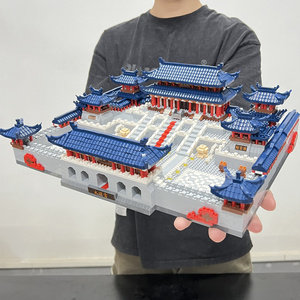 中国风古代建筑大明宫积木大人乐高难度巨大10000粒拼装玩具男孩
